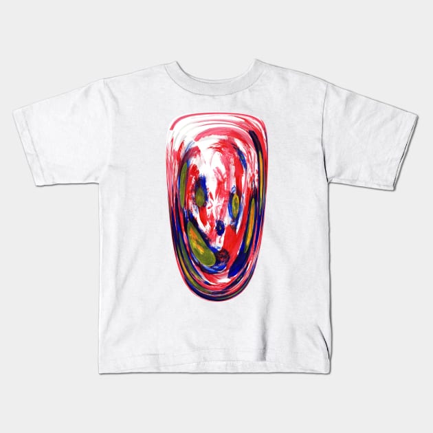 Left Side Colorful Drop Kids T-Shirt by SpieklyArt